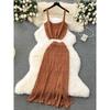 Early Spring Wear Suit Cut Out Split Skirt Suspenders