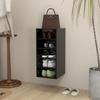 VidaXL Shoe Cabinet Black 31.5x35x70 Cm Chipboard