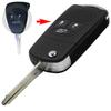 Jingyuqin Flip Folding Remote Car Key Shell Fob Styling Cover Case For Chrysler Dodge Jeep Avenger Nitro 3 Button