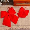 DIY Red  Christmas Bow Reusable Christmas Tree Decorations  Home Navidad New Year