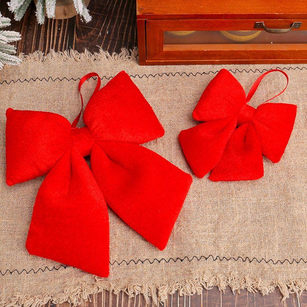 DIY Red  Christmas Bow Reusable Christmas Tree Decorations  Home Navidad New Year