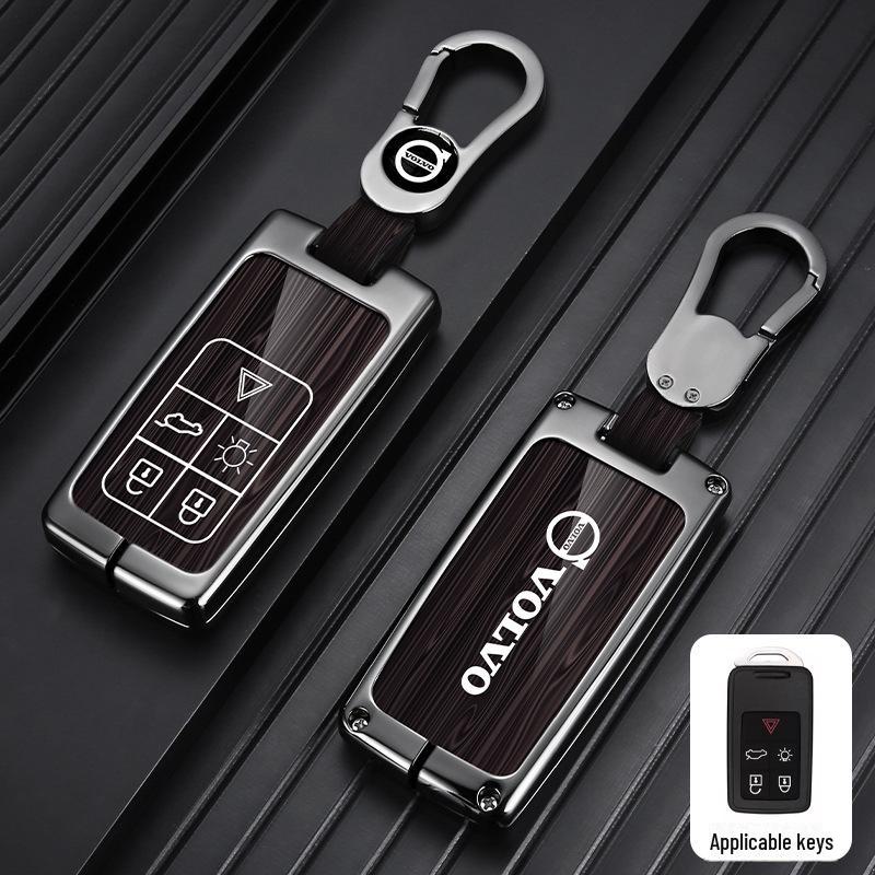 Metal Key Cover for Volvo XC60, XC90, S60, S80L, V60 - Full Shell