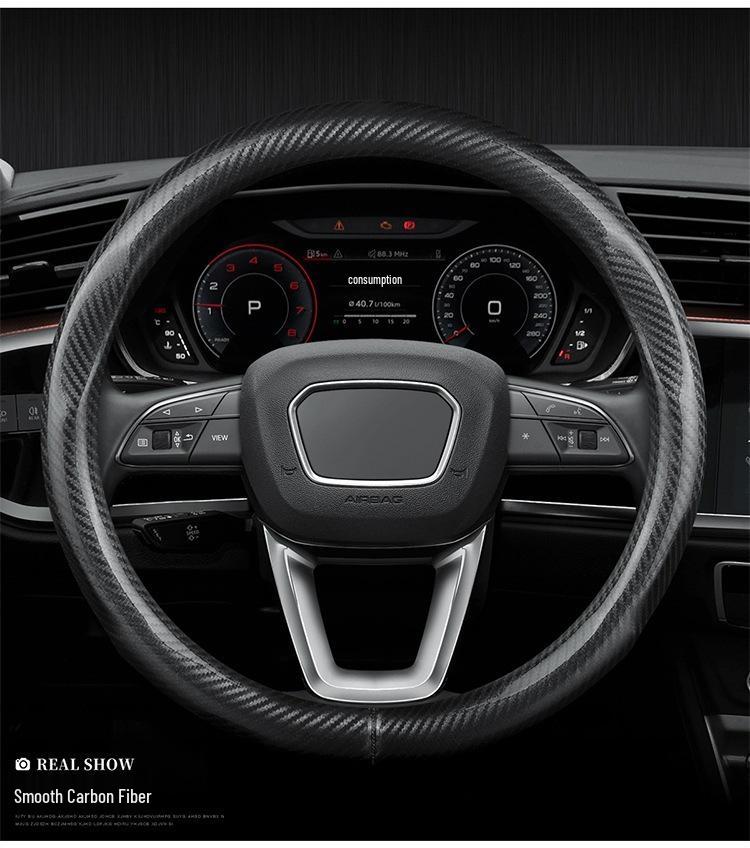 Genuine Leather Steering Wheel Cover for NIO ES6, ES8, EC6 - All-Season, New Energy Car.