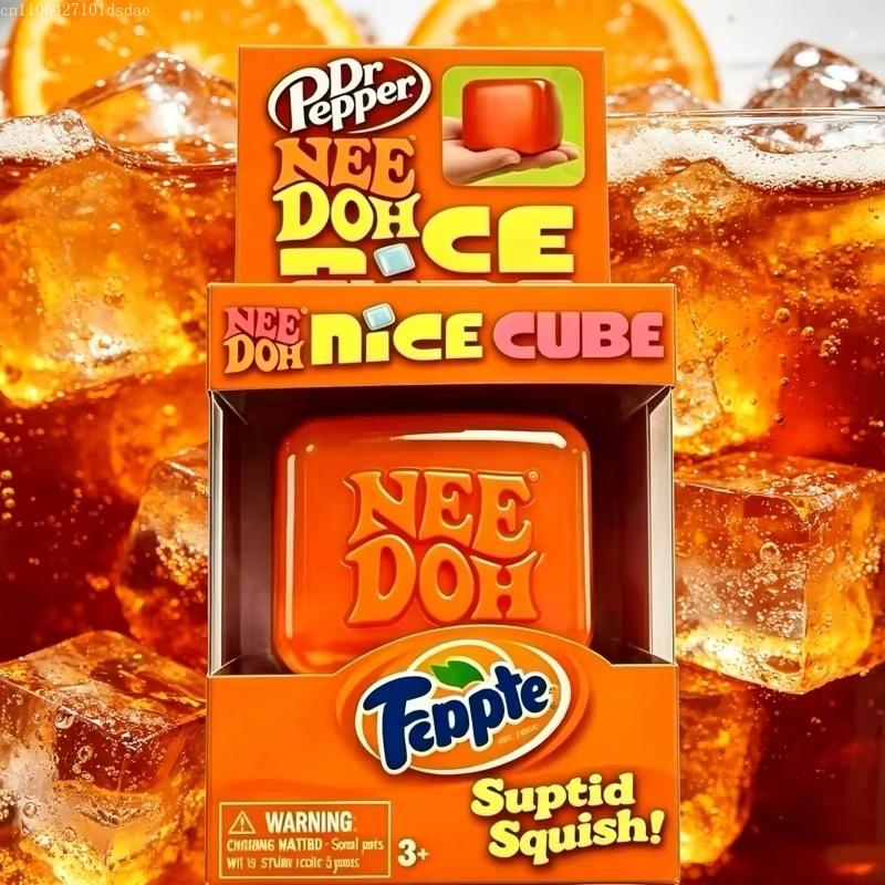 Schylling Needoh Nice Cube Сенсорный Кубик-Антистресс Сжимаемый Кубик для Снятия Стресса и Тревоги, Для Концентрации, Для Людей с СДВГ