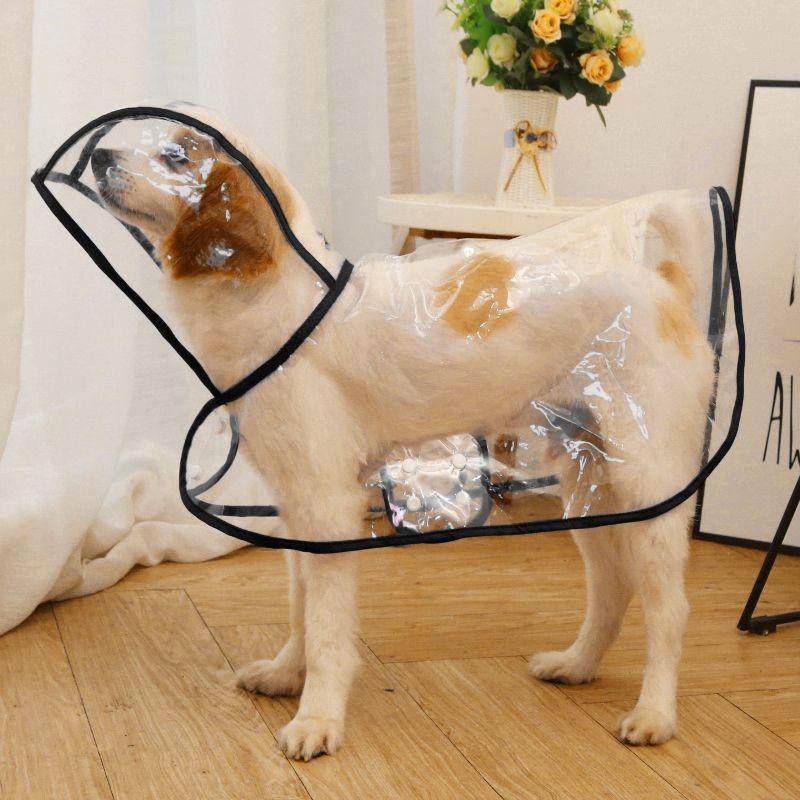 Однотонный дождевик для домашних животных для маленьких и средних собак, непромокаемый пончо для щенков, плащ-дождевик, пудель, одежда-талисман, chubasquero perro