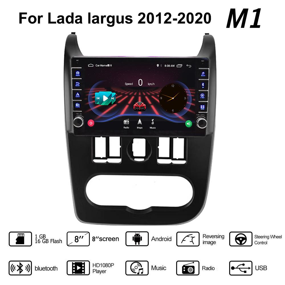 Android 2 Din Car Radio Multimedia Video Player for Lada Largus 2012-2020 With Button Knob GPS Navigation Audio 1+16GB