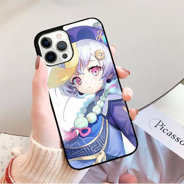 Чехол для телефона Genshin Impact Qiqi для iPhone 17 Air 16 15 14 13 12 Pro Max Plus Max Чехол-оболочка coque