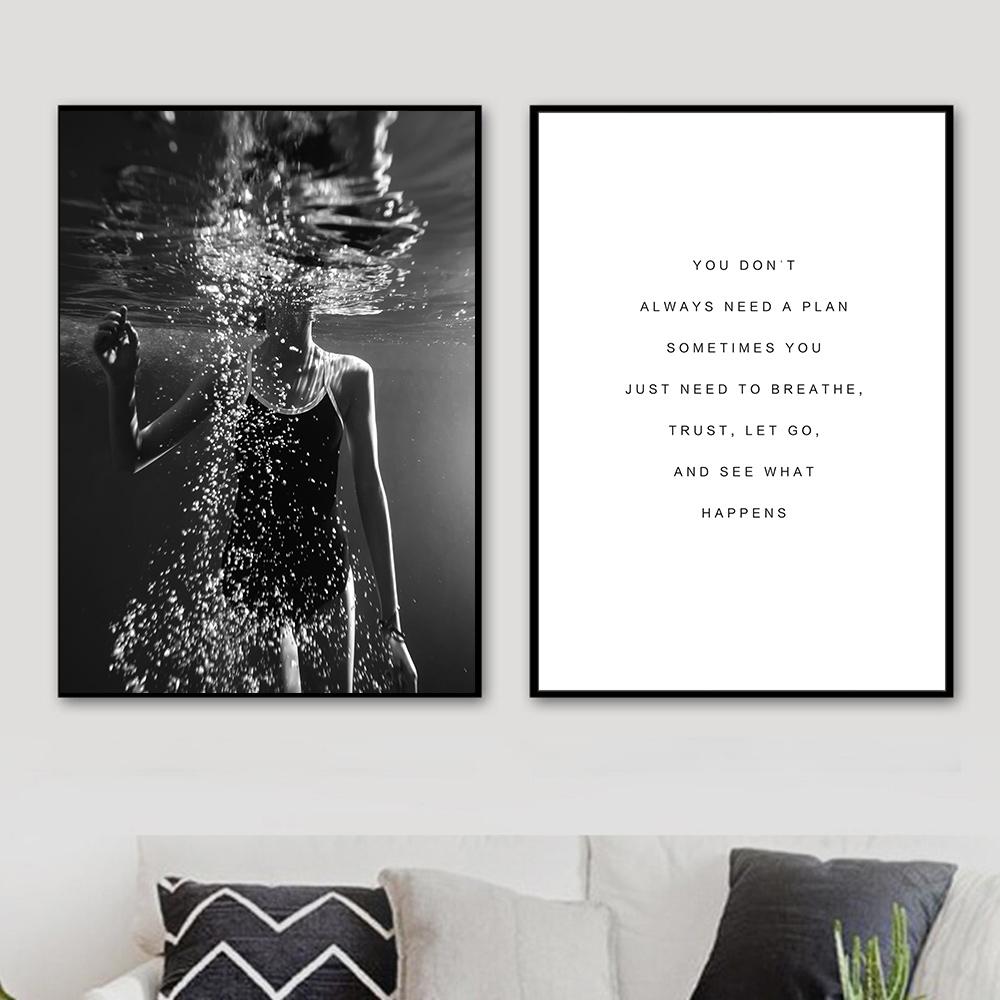 Пейзаж, холст, картина, лесной орел, черный, белый цвет, пейзаж, природа, медуза, цитаты, постеры, скандинавское настенное искусство, домашний декор для комнаты