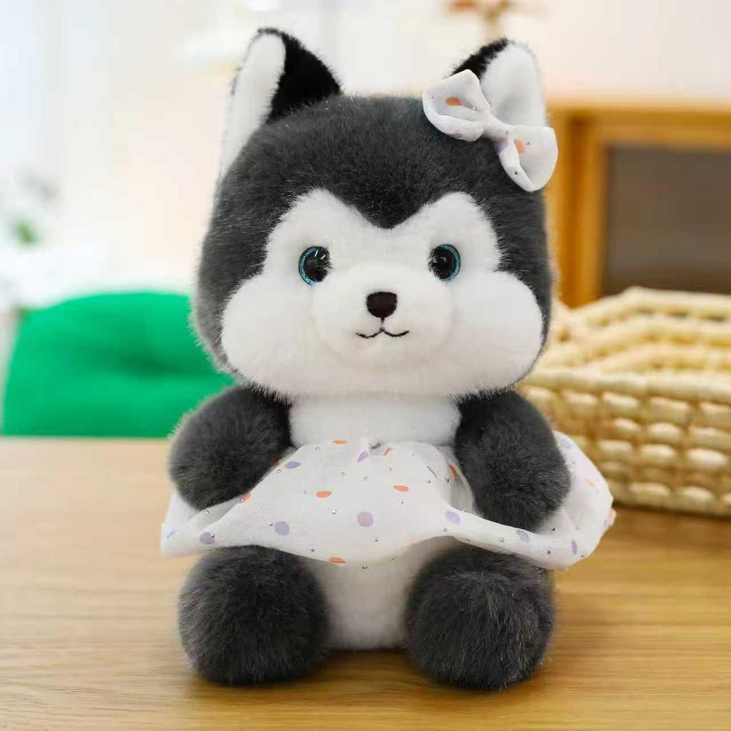 Flower Skirt Small Animal Plush Toy Children's Birthday Gift Wedding Throwing Rabbit Bear Eight Inch Doll