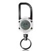 FINNECT Carabiner Snap Reel Up To Stretchable Metal Loss White Pin-on Reel, Carabiner, Keychain, Extendable, 65cm, Camping, Outdoors, Fishing,