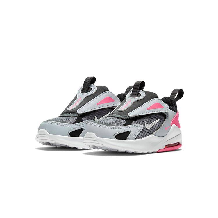 Nike Air Max Bolt Легкая амортизация Дышащие Низкие Детские Кроссовки Черный Серый Розовый Для Младенцев И Малышей CW1629-003