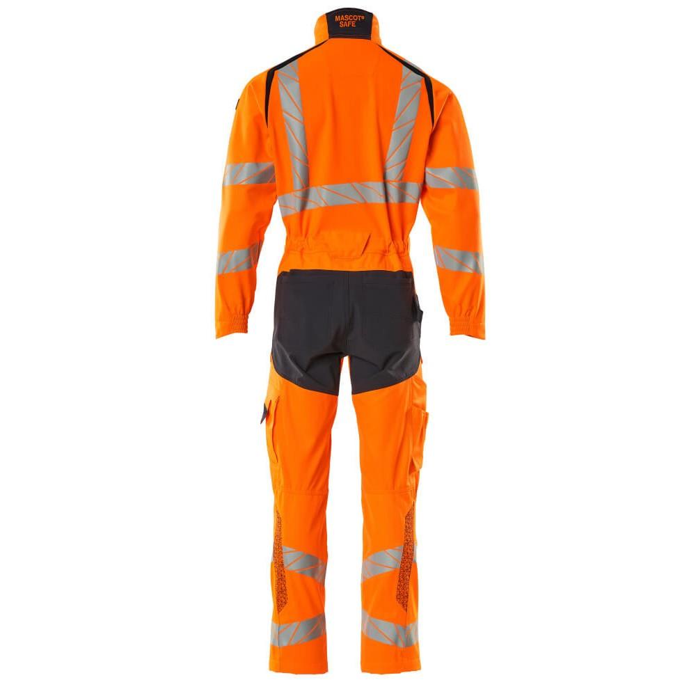 Mascot Mens Accelerate Safe Hi-Vis Knee Pad Pockets Work Overalls