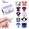 100pcs/Roll Nail Extension Forms Stickers Holder for Gel Acrylic Tips French Nail Builder Mold Extension Tools Laser Butterfly