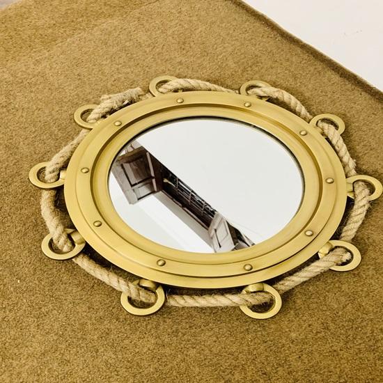 40,64 см круглый иллюминатор на веревке алюминиевый портовый зеркальный настенный иллюминатор для корабля домашний декоративный