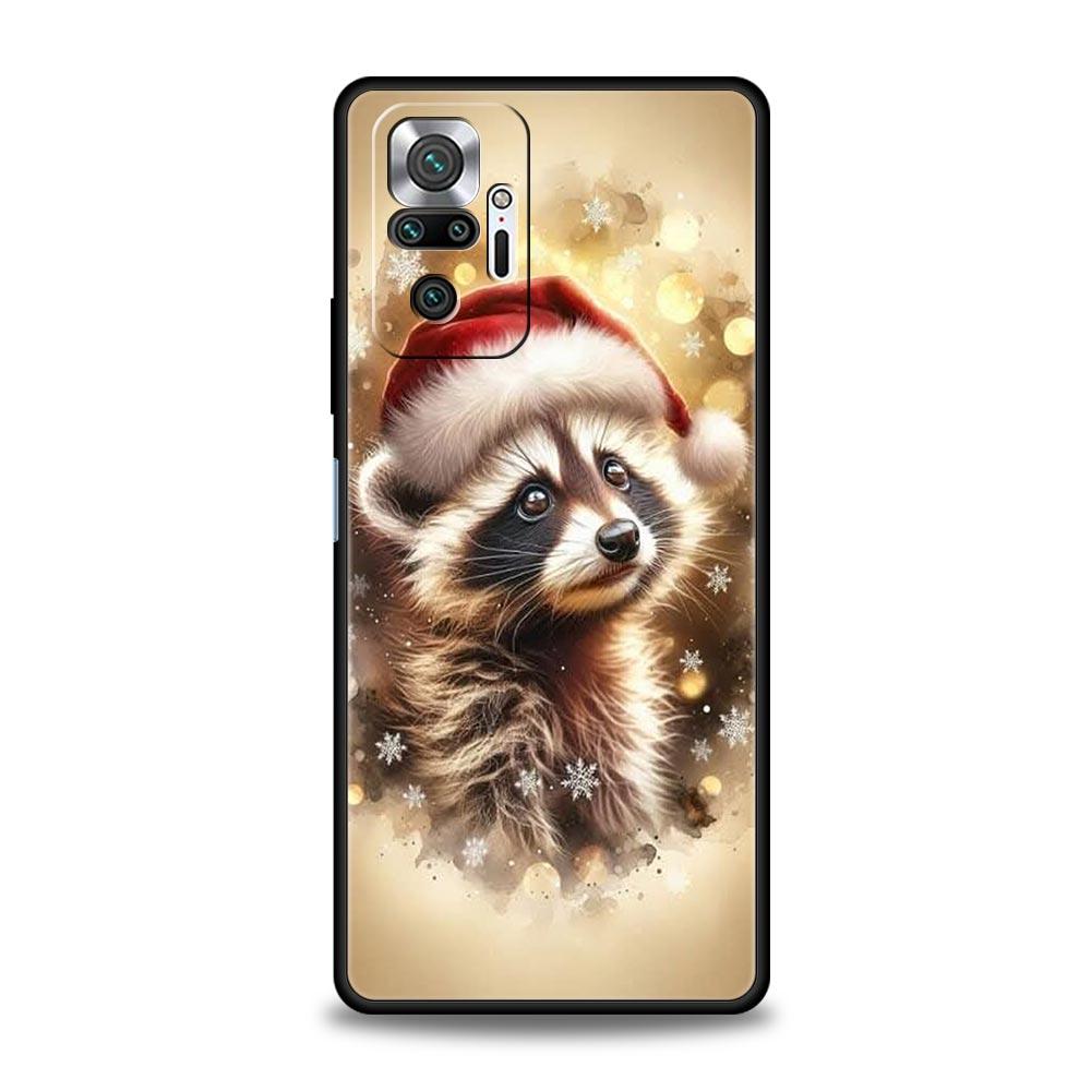 Mapache Phone Case Cover for Redmi 14C 10C Note 15 14 13 12 10 11 K40 Pro Plus 5G Soft TPU Shockproof Shell Fundas Capas Coque