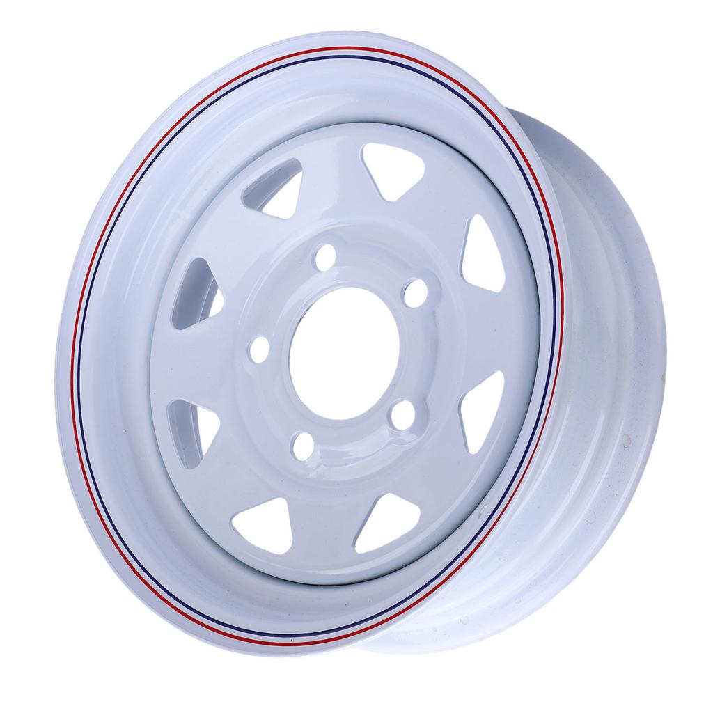12 Inch Trailer Rim 1100 Lbs Load Capacity 12x4 5 114.3 Trailer Wheel Rim Alloy 5 Bolt Holes for Boat Cargo Trailers