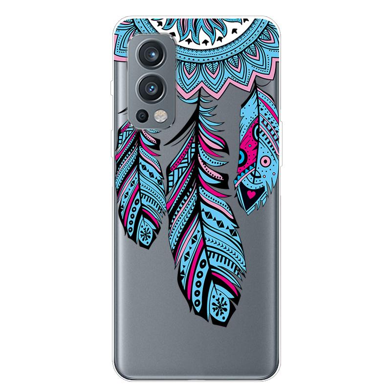 Чехол для OnePlus Nord 2 5G, ТПУ Силикон, Мягкий, Мультяшный, Прозрачный Чехол для Телефона One Plus Nord 2 5G, Nord2 5G, Прозрачный Coque