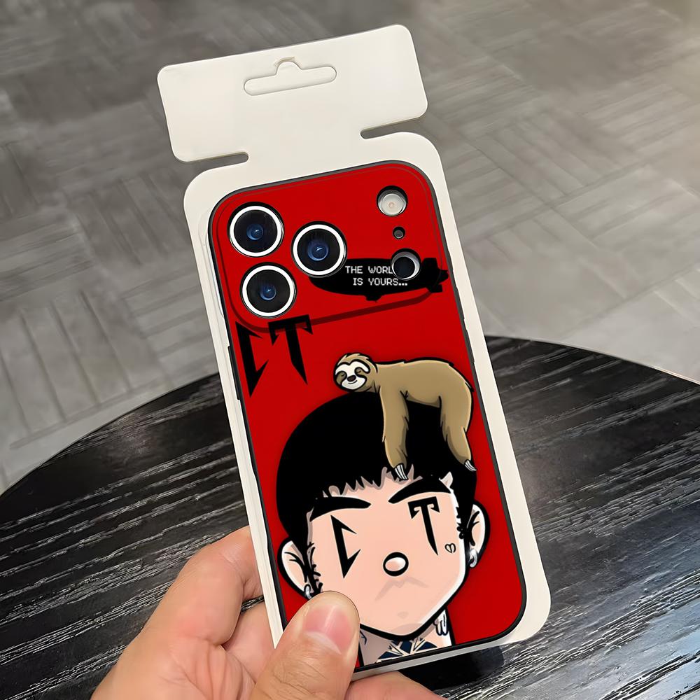 Чехол для телефона N-Natanael Cano Nata Для IPhone 17 Air 16 E Pro Max 15 14 13 Mini 12 Pro 11 Max Plus Черный Мягкий