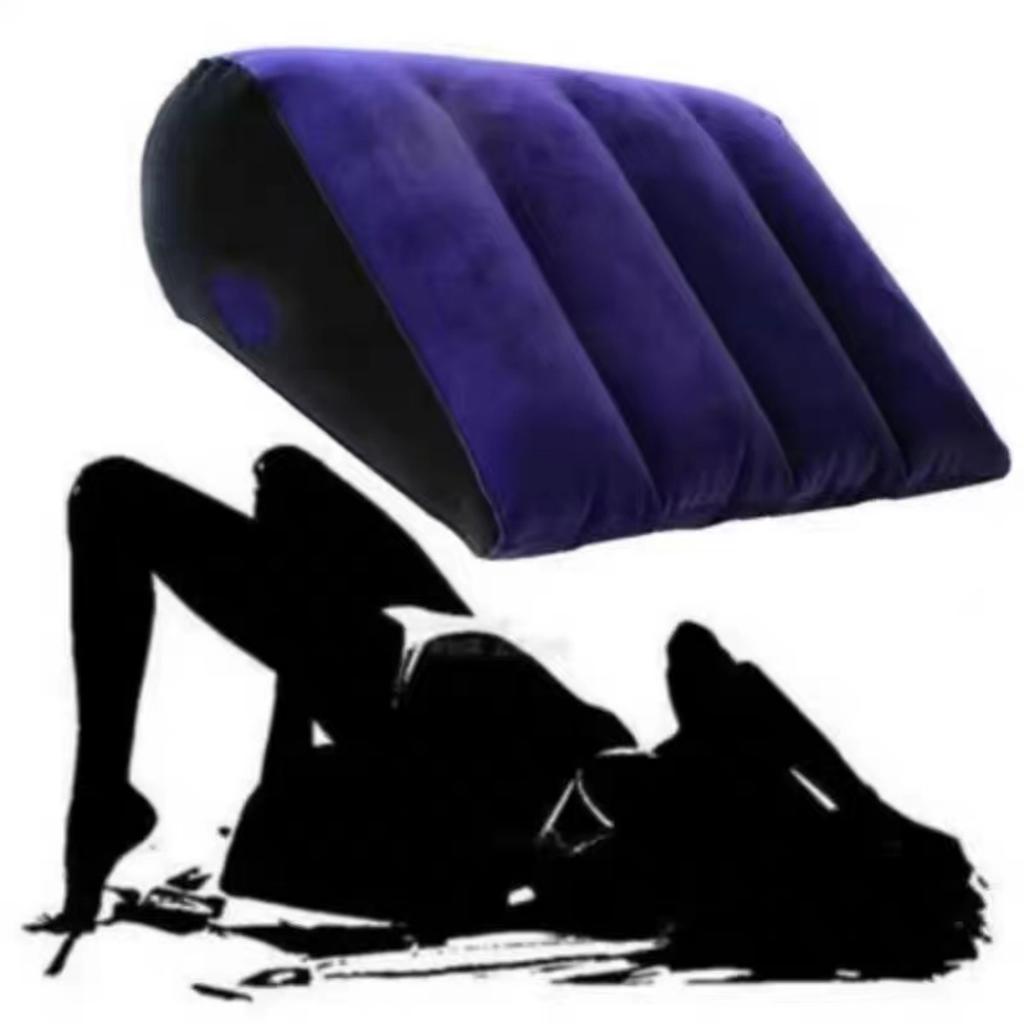 Inflatable Sex Pillow Cushion Sex Furniture PVC Flocking Silicone Pillows Couple Travel Supplies SM Sex Game Assist Sextoy