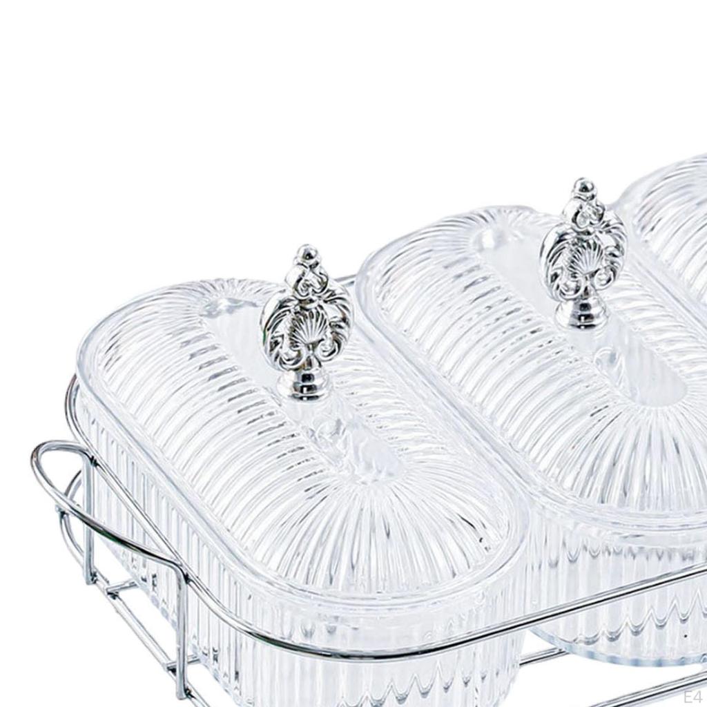 Dried Fruit Dish Divided Snack Bowl Dessert Cake Platter Plate Appetizer Tray