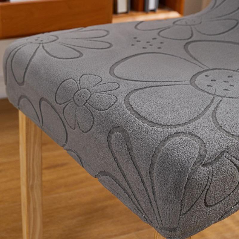 Однотонный чехол на стул Пылезащитный Нескользящий Цветочный узор Декоративный чехол на стул Бестселлер Высокая эластичность Защита для обеденного стула