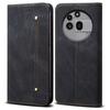 For Nothing Phone (3a) Pro Case Jeans Cloth Texture Anti-Scratch Leather Stand Phone Cover