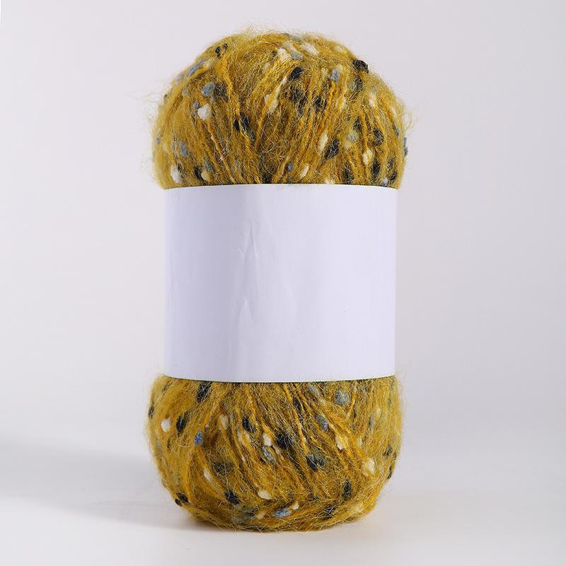 Цветная мохеровая флисовая пряжа ручной работы для шарфов, шапок, сумок, одежды и кукол