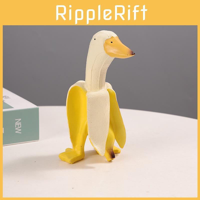 Duck Banana Resin Animal Sculpture Fun Desktop Decorations Gift Friends For