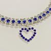 Heart Pendant Rhinestone Pet Collar for Small To Medium Dogs and Cats