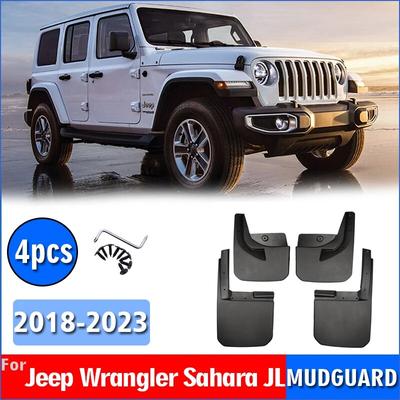 2018-для Jeep Wrangler Sahara JL брызговик на крыло, брызговики, брызговики, автомобильные аксессуары, передние и задние, 4 шт.