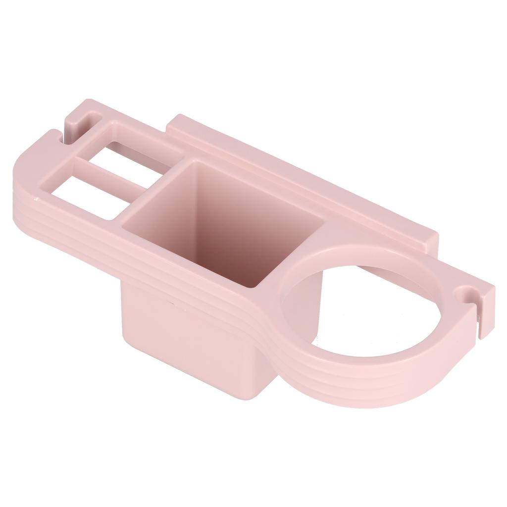 Кронштейн для фена без перфорации, держатель для вьющихся волос без помощи рук для ванной комнаты, стойка для хранения инструментов для волос, розовый