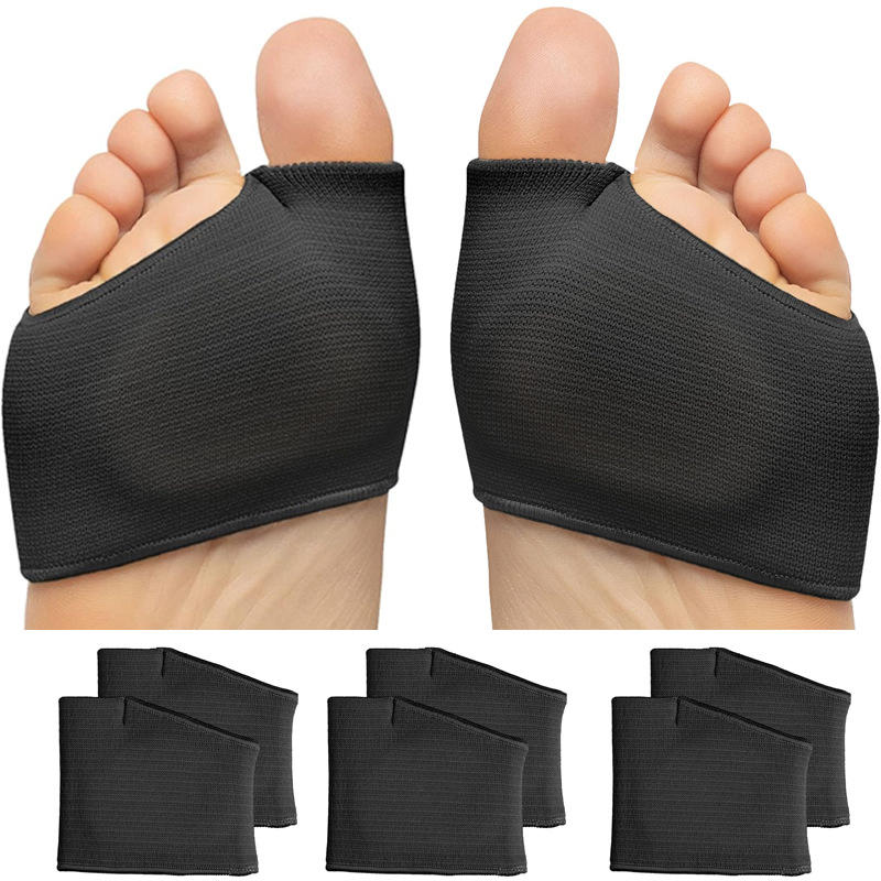 Forefoot Socks with Metatarsal Pads Toe Separator Pain Relief Sleeve for Calluses Blisters Shoe Corrector Gel Foot Cushion Comfortable Convenient