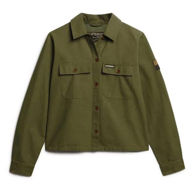 Superdry St Tropez Military рубашка с длинным рукавом