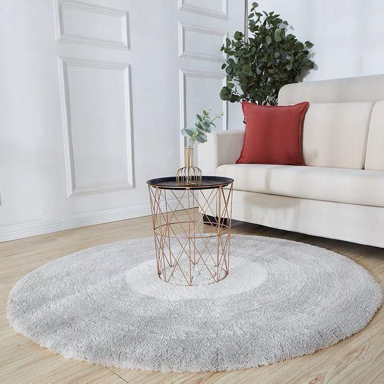 Круглый утолщенный ковер для спальни, прикроватное одеяло Ins Style Girl Simple Living Room, большой площади, устойчивый к грязи, бытовой напольный коврик