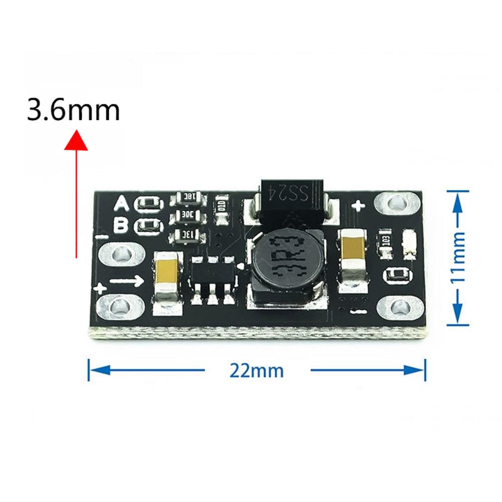 Многофункциональный мини-модуль повышения напряжения постоянного тока, повышающая плата, светодиодный индикатор, поддержка 5 В, 8 В, 9 В, 12 В, выходной модуль повышения мощности литиевой батареи