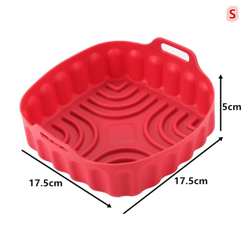 Reusable Baking Basket Air Fryer Silicone Liner Non Stick Foldable Tray Pot for Family Kitchen Use