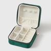 Compact Velvet Jewelry Travel Box for Rings, Earrings, and Necklaces