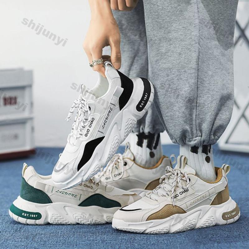 Мужские спортивные повседневные кроссовки на толстой подошве, удобная повседневная обувь, износостойкая дышащая спортивная обувь на мягкой подошве, Tenis Hombres