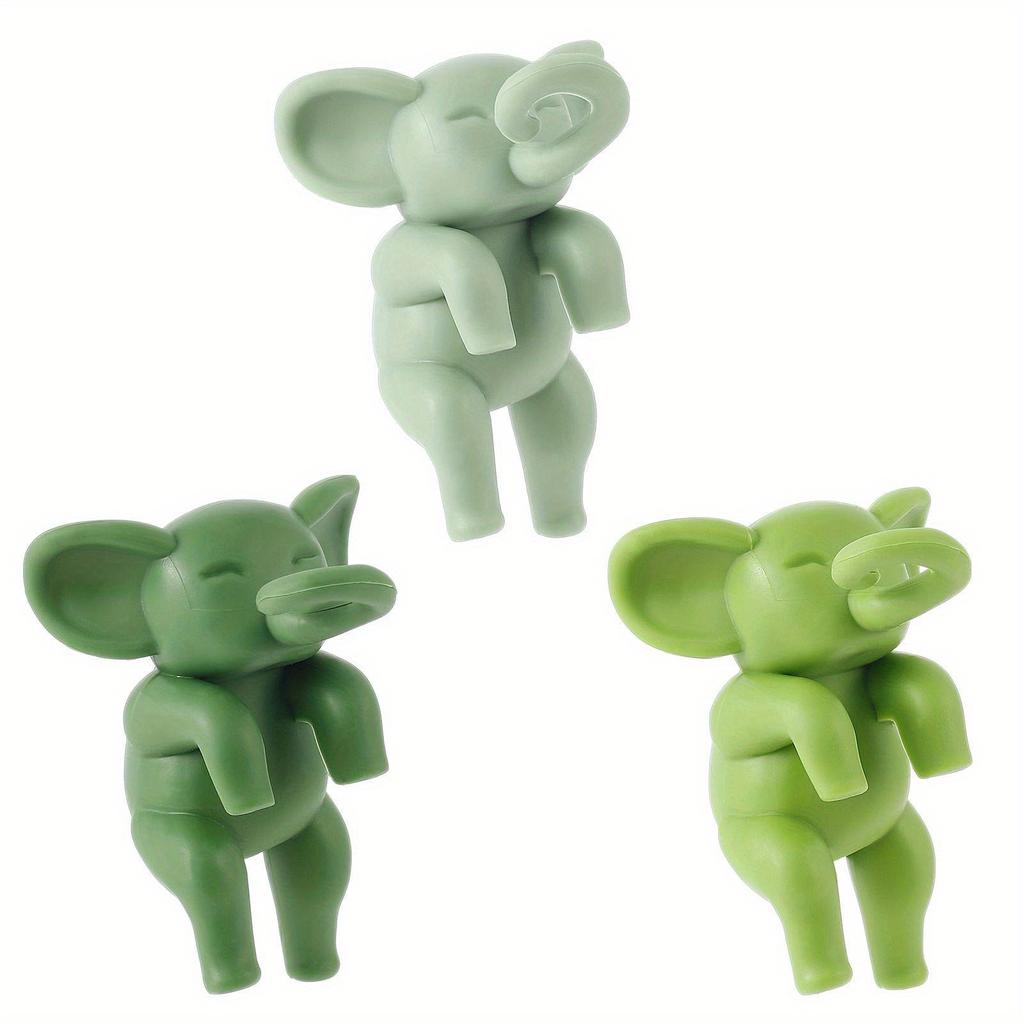 3Pcs Flower Propagation Friends ABS Elephant Shape Plant Holder Flower Pot Decoration for Sprouts Stems Shoots and Cuttings