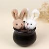 Пасхальный кролик Мини плюшевые мягкие игрушки игрушки Мягкий кролик Головной убор DIY Украшения Одежда Подвески Детский фото реквизит