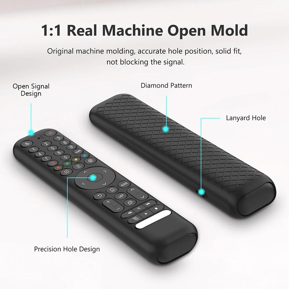 Silicone Remote Case for TCL RC716/RC833 GUB1 Protective Controller Sleeve Skin Anti-Slip TV Remote Control Case with Lanyard