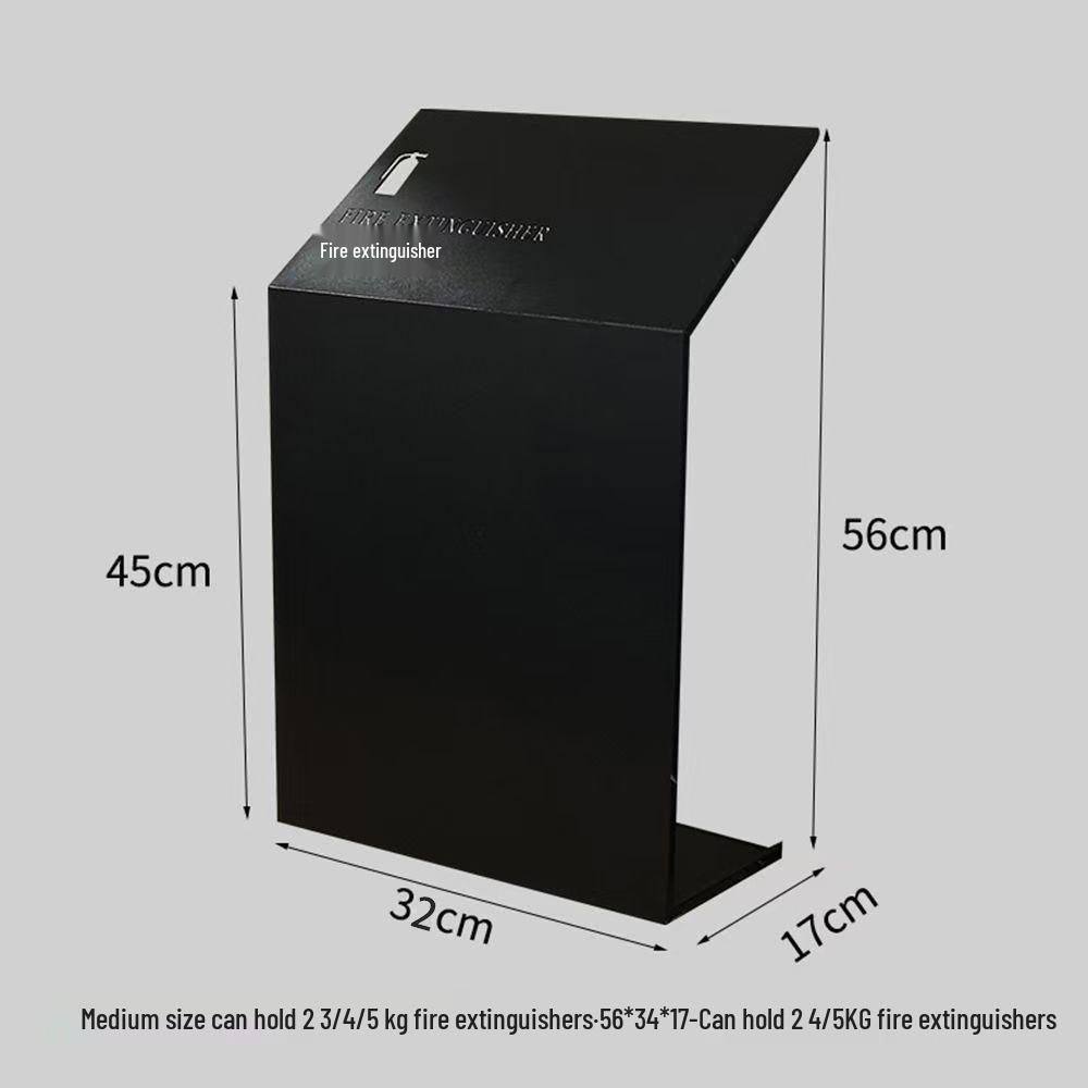 Fire Extinguisher Rack with Storage and Safety Cover for Dry Powder