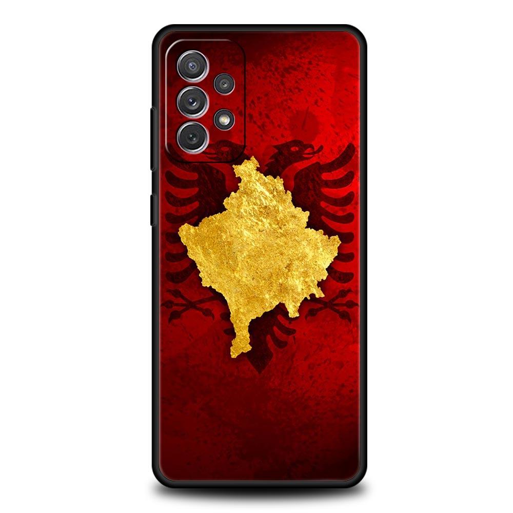 Чехол для телефона Samsung Galaxy A15 A13 A51 A71 A41 A31 A21S A03S A05 A12 A32 A52 A23 A25 A33 A53 A73 5G Обложка Флаг Албании