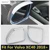Декоративная накладка-козырек от дождя на зеркало заднего вида для VOLVO XC40 2018 - 2025, хромированные аксессуары из ABS, комплект для экстерьера