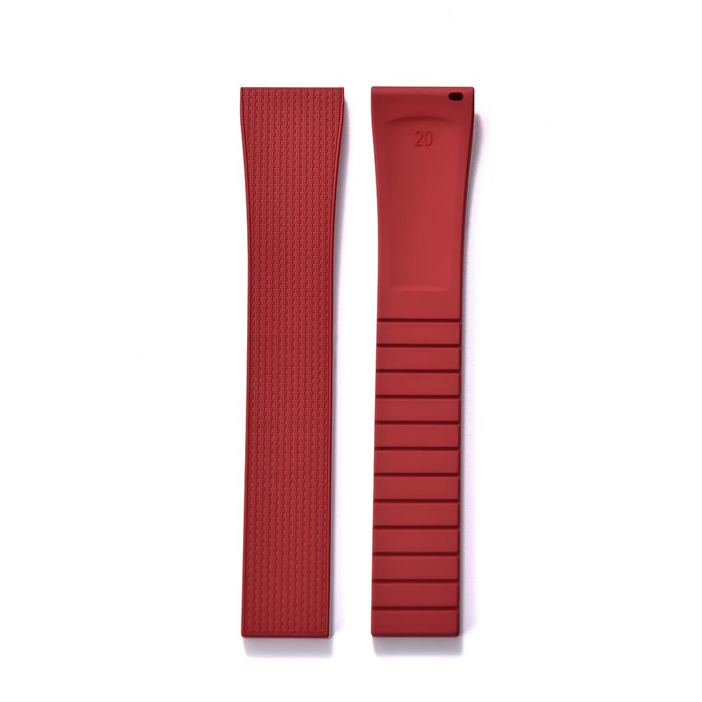 20 мм каучуковые ремешки Delugs CTS Fkm для часов с застежкой-бабочкой 4 цветов Уникальная текстура Быстросъемный ремешок для часов для брендовых часов