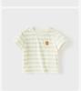 David Bella children's striped top summer outfit new boys' pure cotton T-shirt girls' short sleeved base shirt