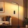 BeaNet Floor Light LED Remote 228mm High Energy Saving Floor Lamp 5 Level Dimming Color Stand Light [Wireless Control/Max Version/Large Base]