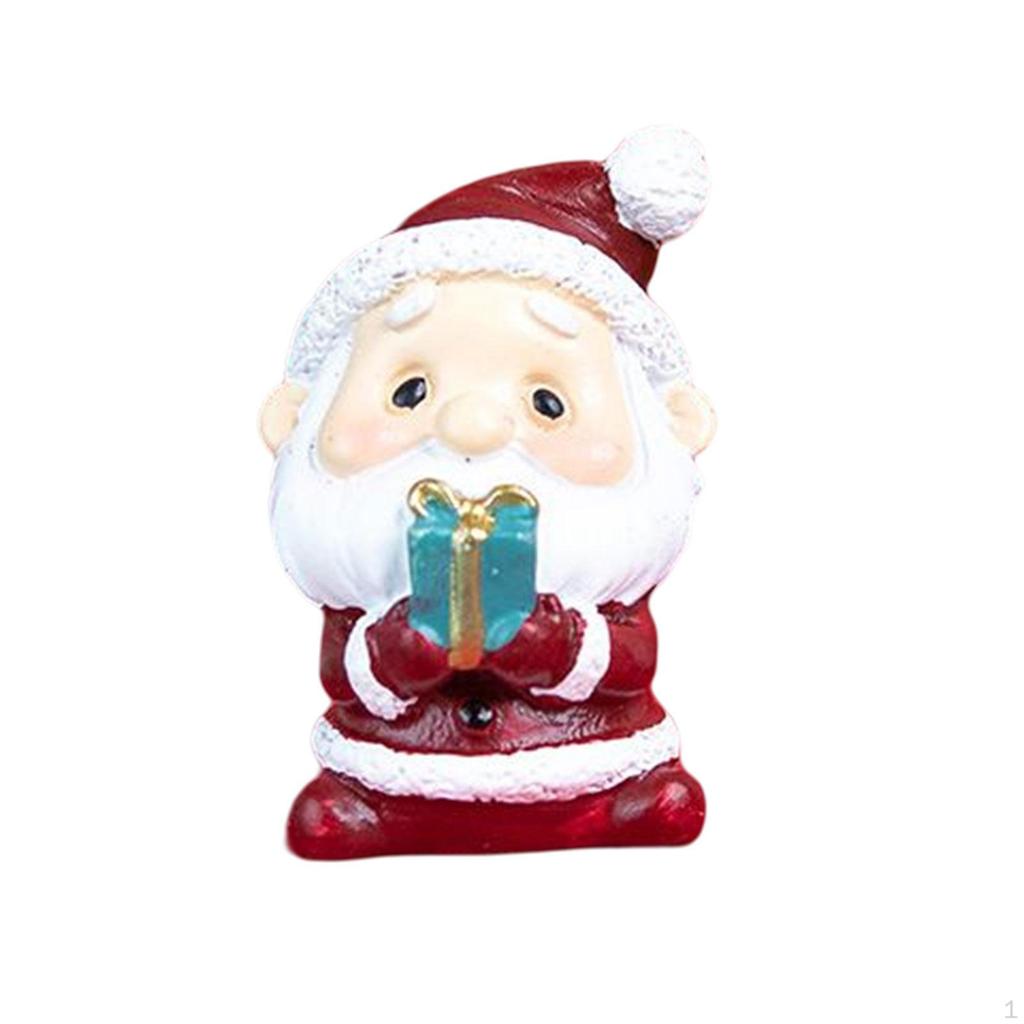 Christmas Figurine Home Decorative Mini Ornament DIY Crafts Micro Landscape Sculpture Miniatures