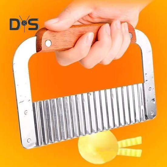 1/2 шт. Картофельная ломтерезка, волнистый резак из нержавеющей стали, волнистый резак для картофеля фри, овощерезка, кухонный измельчитель