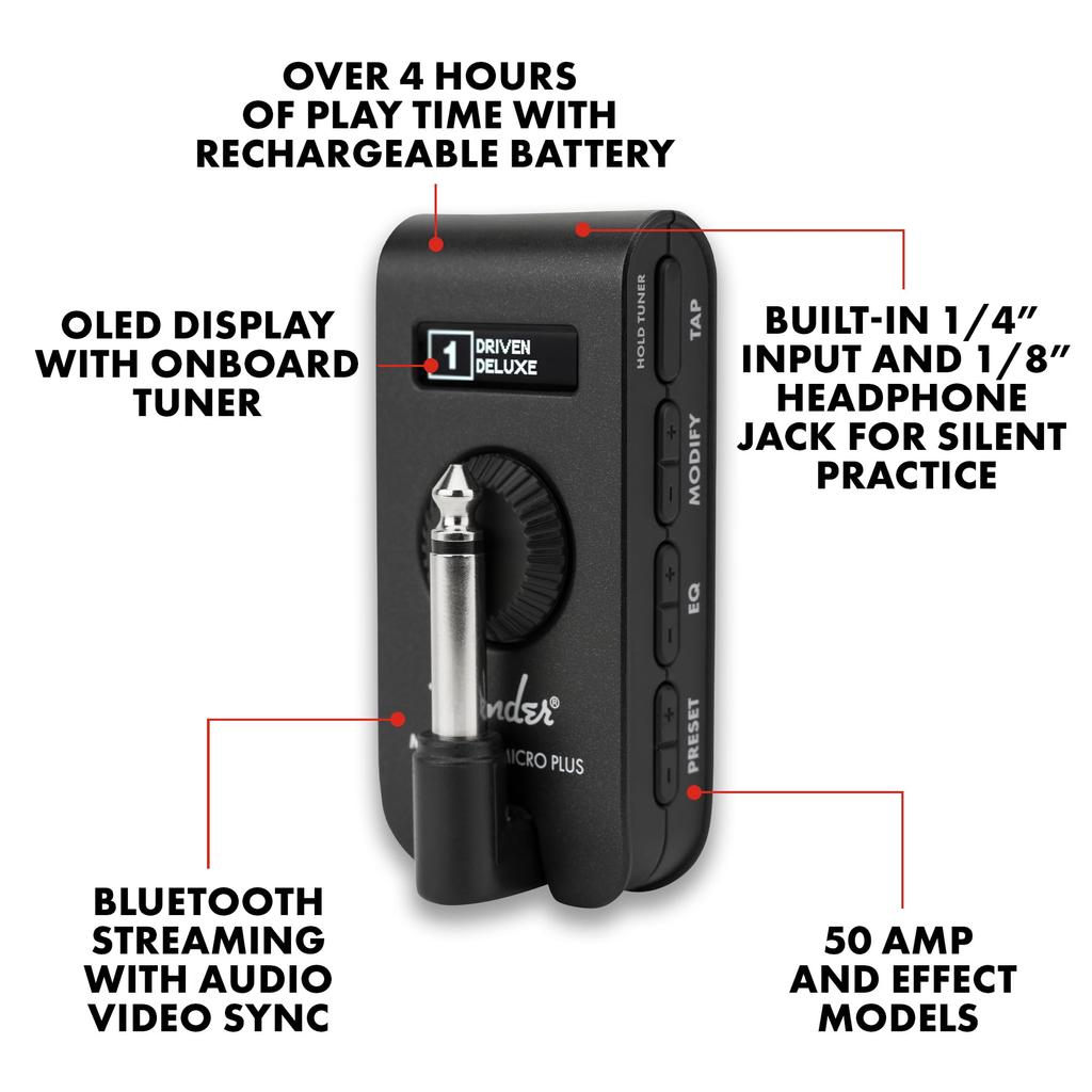 Micro Plus многофункциональный усилитель для наушников Fender Fender/Mustang